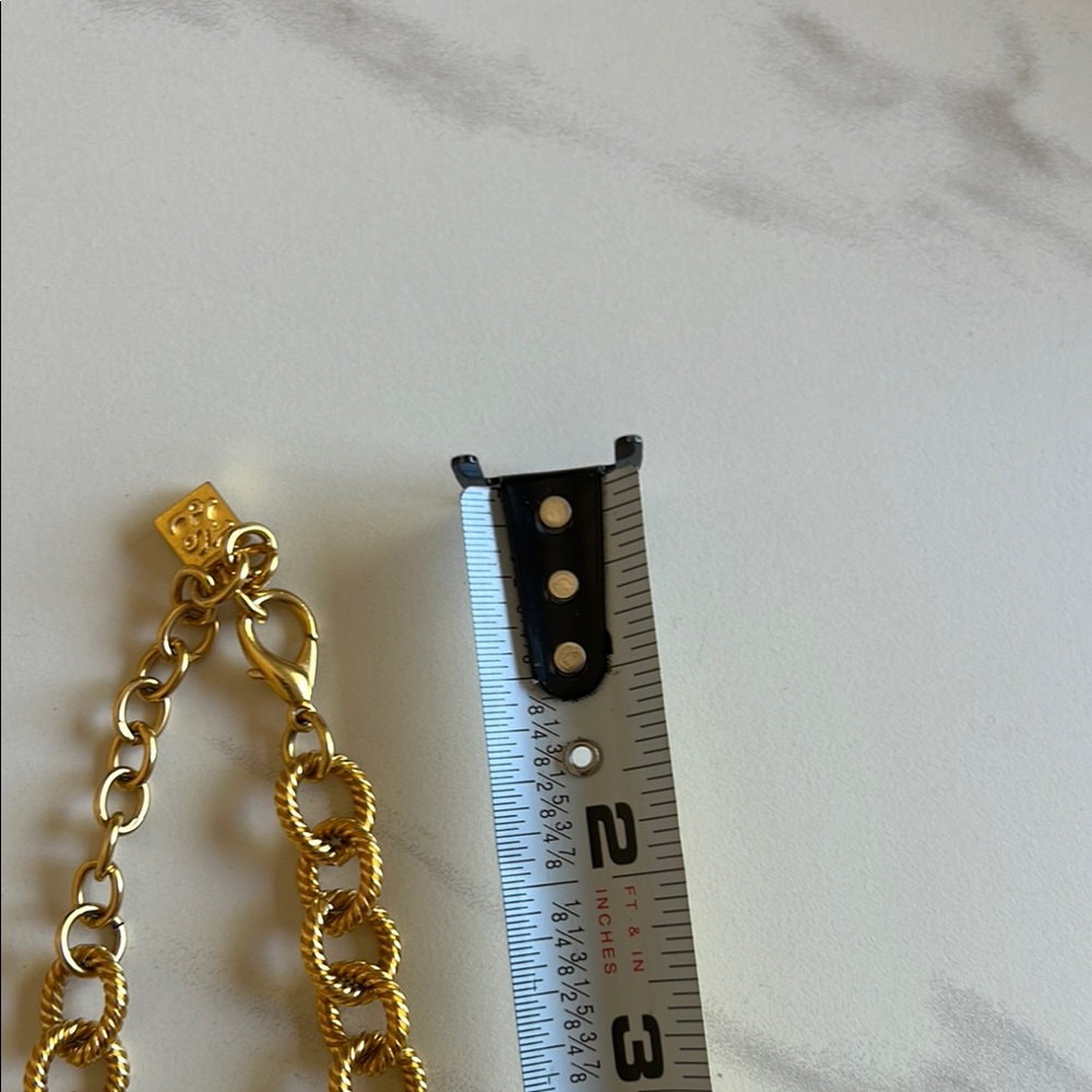 Karl Lagerfeld Vintage Gold Charm Necklace - Picture 6 of 9